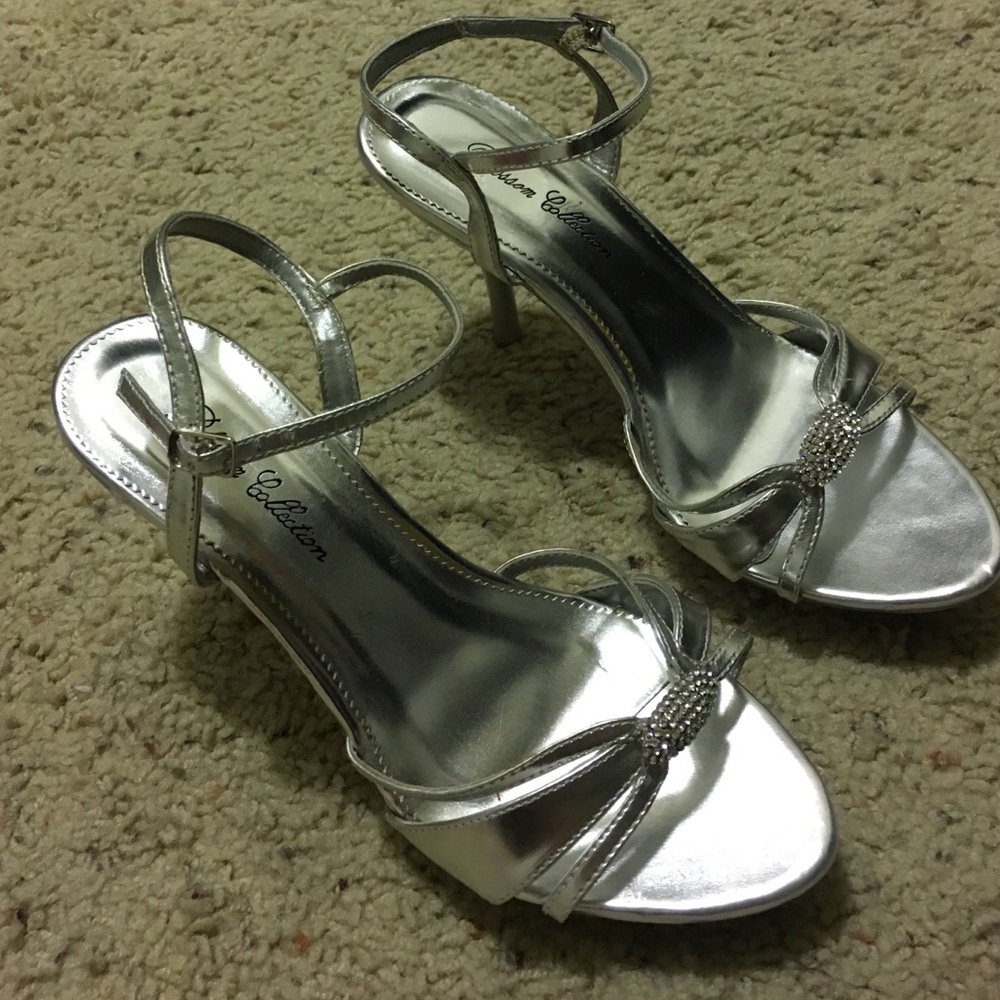 Silver dress heels